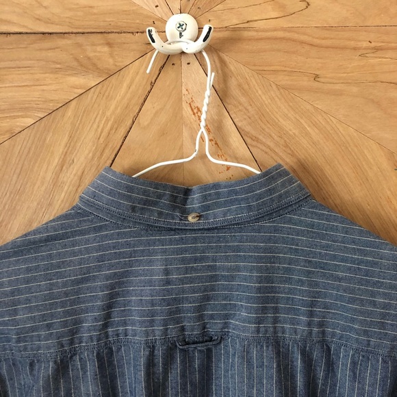 Blue & White Striped Ben Sherman Button Up Shirt - Picture 6 of 7